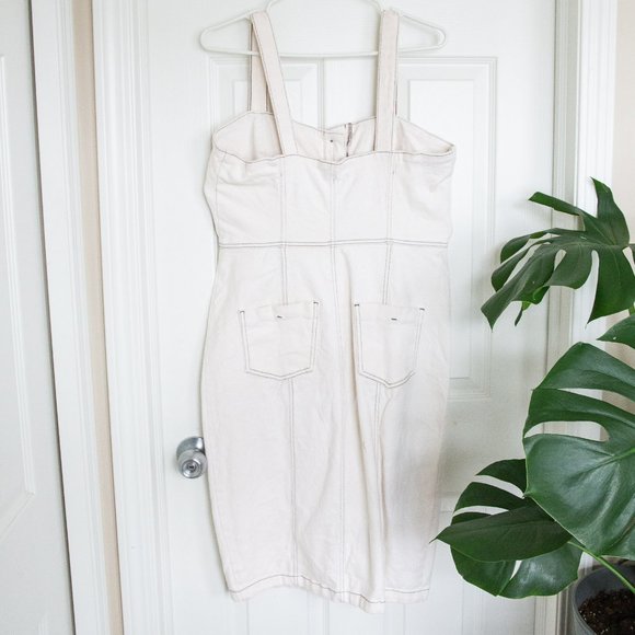 Zara Stretch Denim Midi Dress - Picture 3 of 5